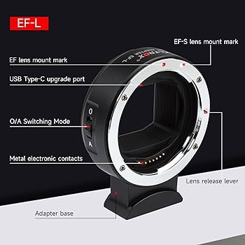 VILTROX マウントアダプター EF-L レンズ変換アダプター Amazon.com : VILTROX EF-L Lens Mount Adapter, Auto Focus